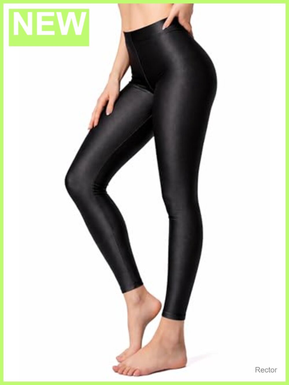 High Waisted Shiny Leggings 4-Way Stretch Workout Yoga Pants